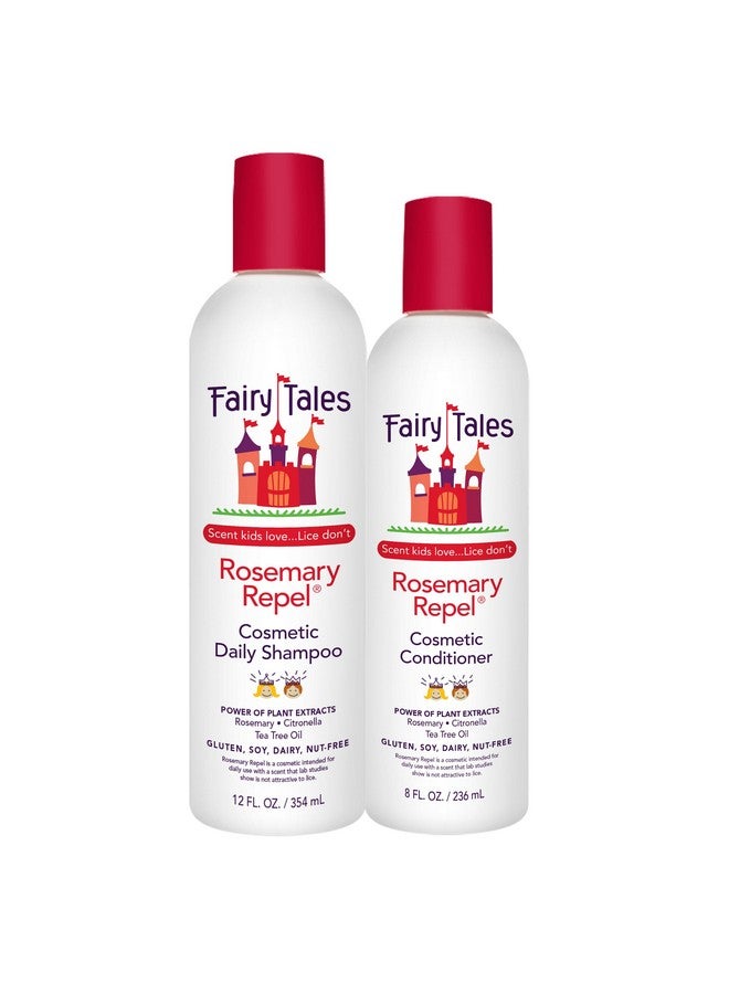 Rosemary Repel Daily Kids Shampoo 12 Fl Oz.. And Conditioner 8 Fl Oz. Duo Kids Like The Smell Lice Do Not