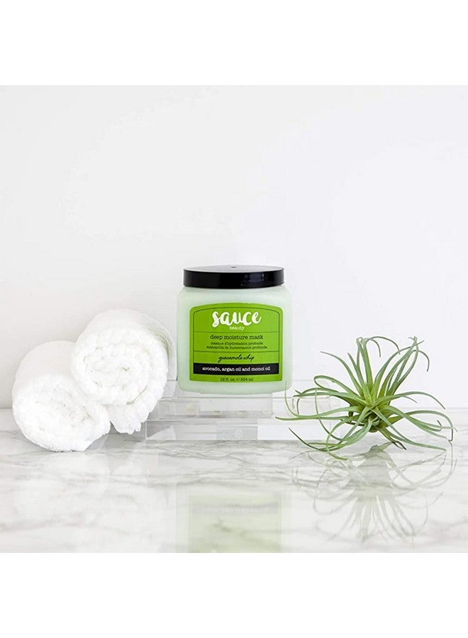 Guacamole Whip Hair Mask Deep Conditioning Hair Mask For All Hair Types Wavocado Honey & Argan Oil 12 Fl Oz Hair Mask For Dry Damaged & Frizzy Hair (Guacamole)