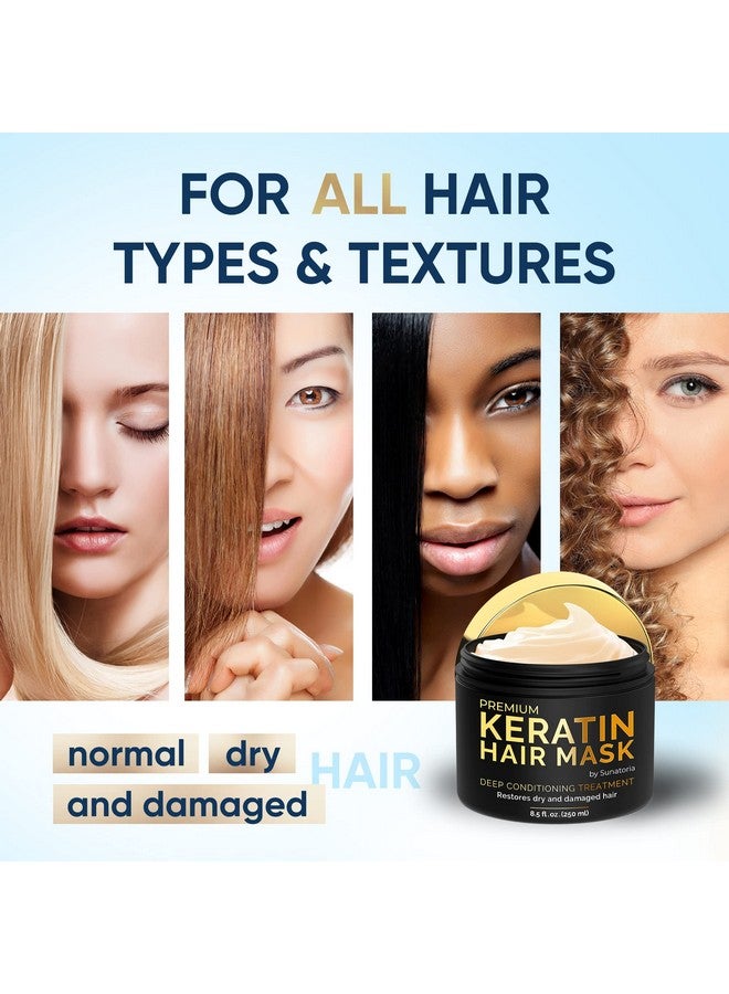 Keratin Hair Mask Hair Treatment Mask For Dry Damaged Hair Repair Nourishment Beauty All Hair Types Masque Vitamin E Omega 3 9 Mascarilla Para El Cabello