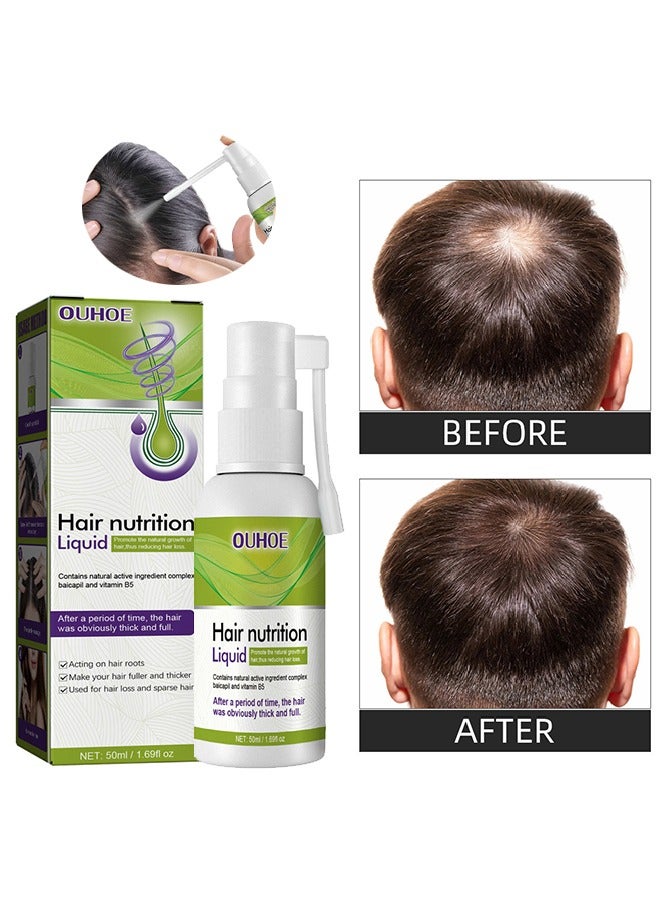 Hair Nutriton Liquid- Reduces Hair Loss Spray ,Fuller And Thicker For Hair 50ml