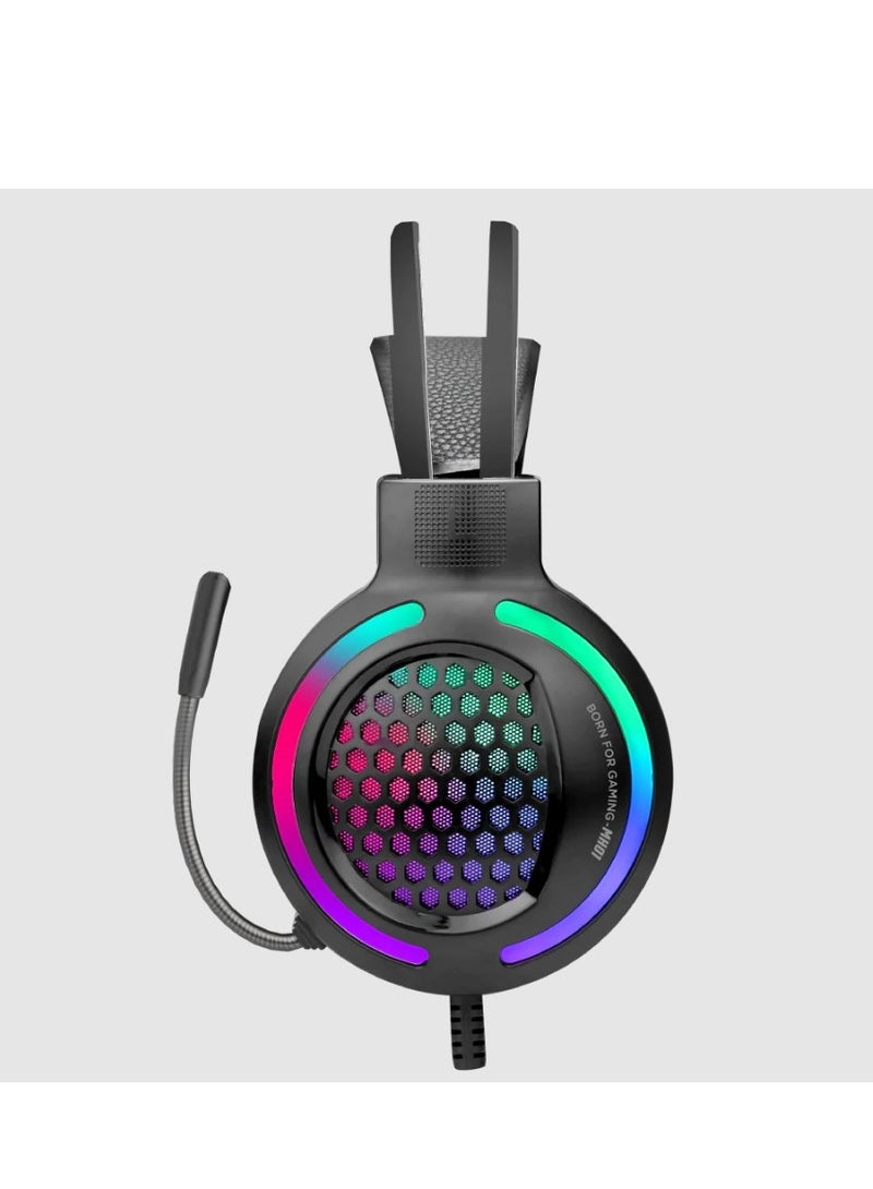 MARVO MH01BK 2IN1 Gaming Headset and Mouse Black