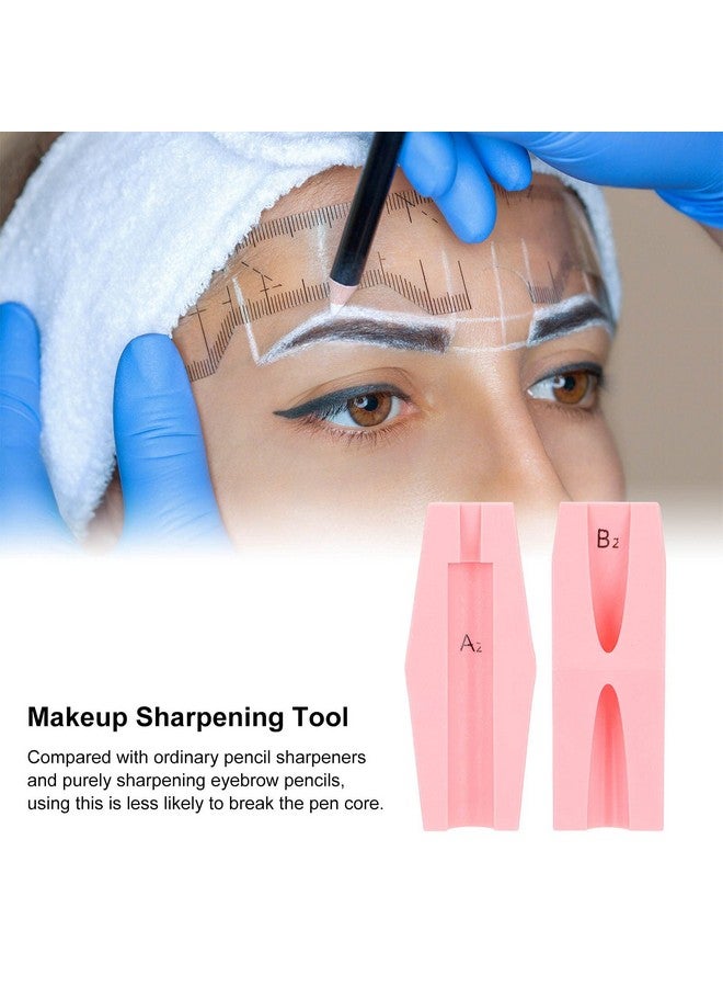 Sharpening Tool Duckbill Sharpener For Eyebrow Pencil 4 In 1 Duckbill Shape Eyebrows Pencil Shaper Portable Eyebrow Cosmetic Sharpening Auxiliary Tool Eye Makeup Shaping Tools For