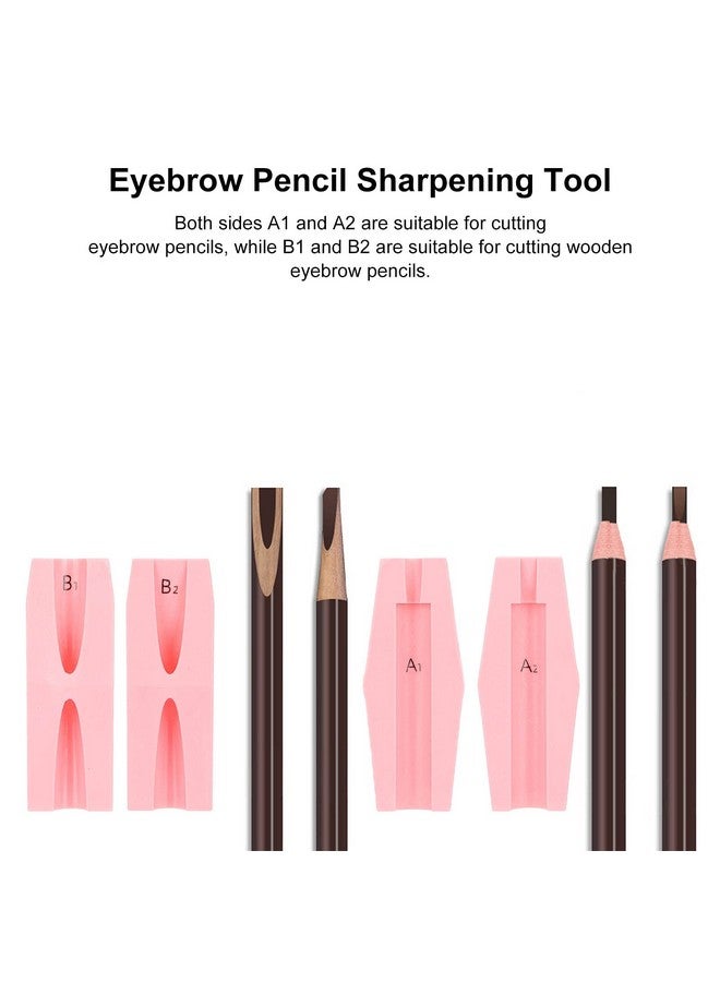 Sharpening Tool Duckbill Sharpener For Eyebrow Pencil 4 In 1 Duckbill Shape Eyebrows Pencil Shaper Portable Eyebrow Cosmetic Sharpening Auxiliary Tool Eye Makeup Shaping Tools For