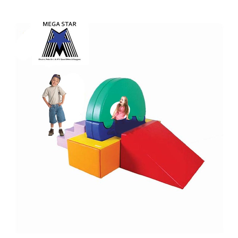 3 step Climb and Crawl Soft play Activity Set 223X86X136cm