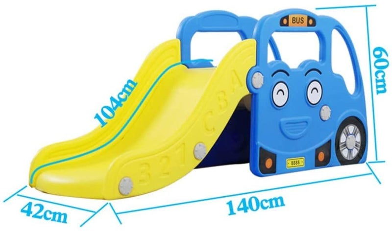 Megastar Jolly Bus slide - Blue 140x42x60cm