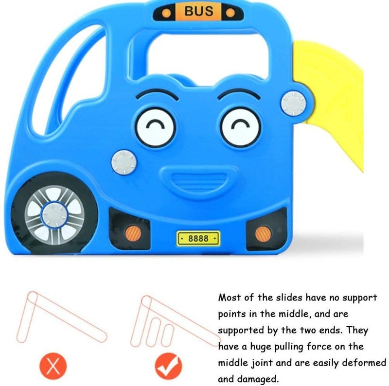 Megastar Jolly Bus slide - Blue 140x42x60cm