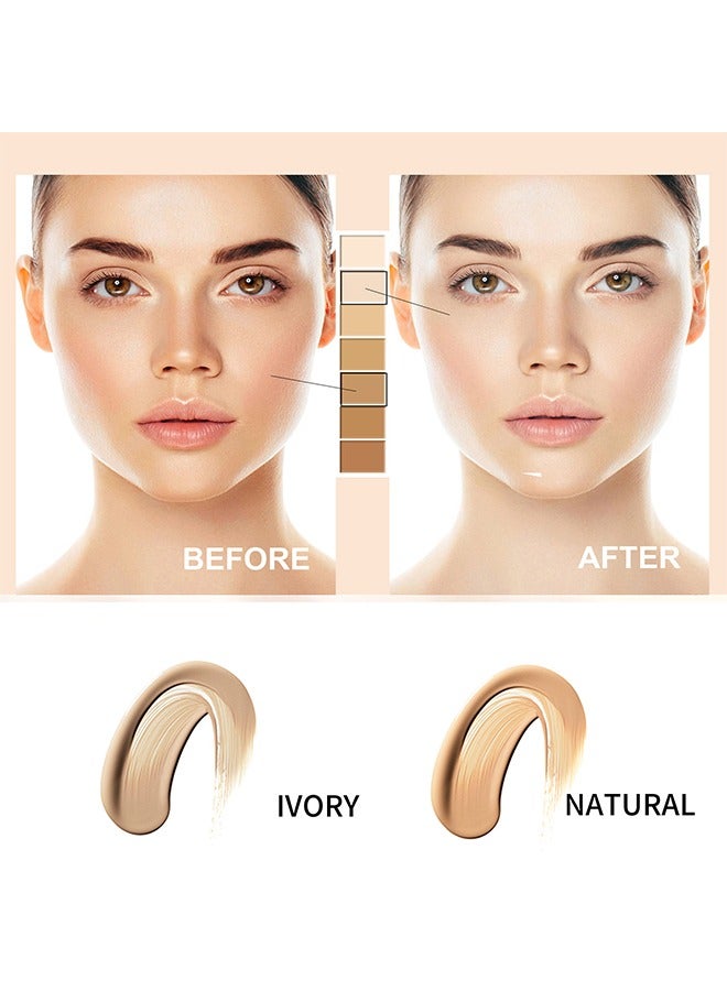 CC Cream SPF 50-CC Cream Self Adjusting For Mature Skin, Colour Correcting Face Sunscreen And Foundation, Pre-Makeup Primer Moisturizing Skin Concealer  (#Ivory)