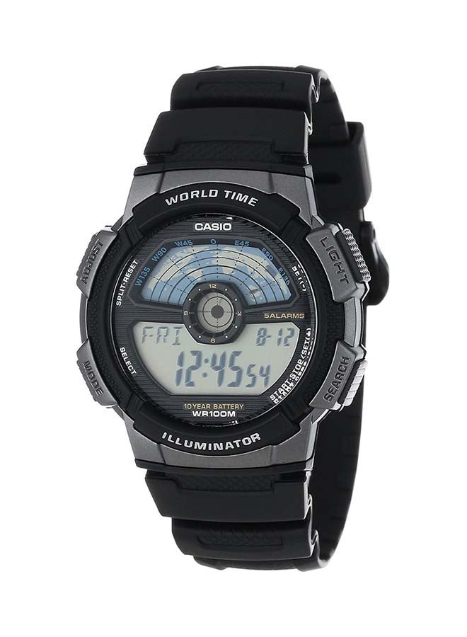 Boys' Water Resistant Digital Watch AE 1100W - 1A