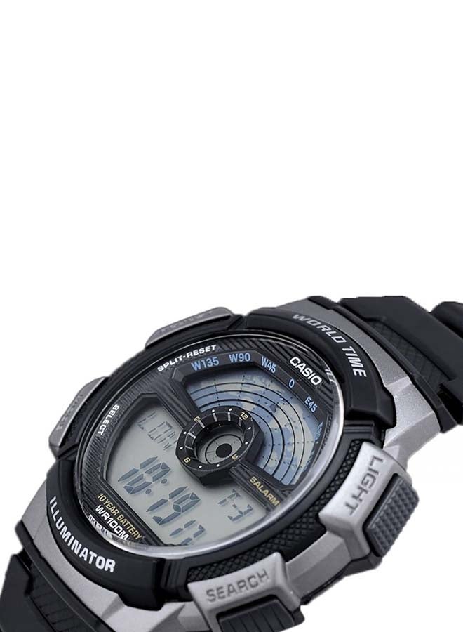 Boys' Water Resistant Digital Watch AE 1100W - 1A