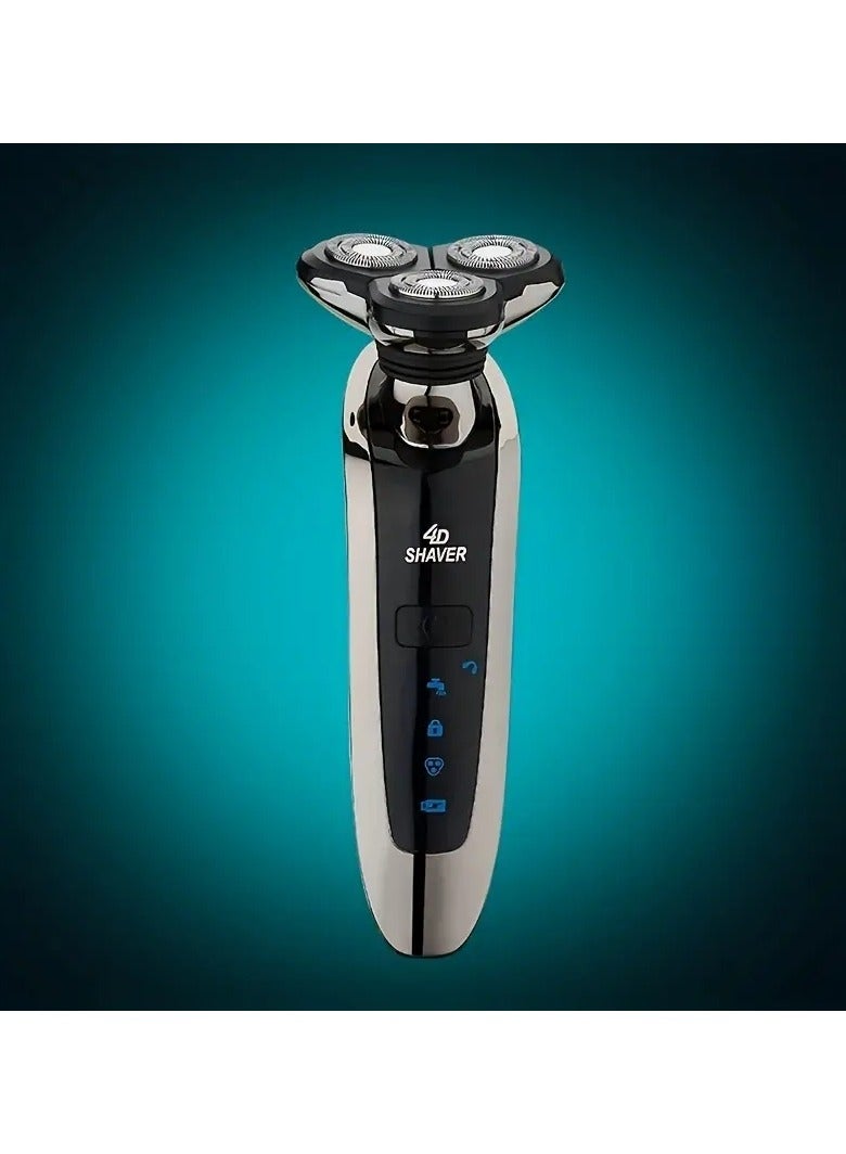 Electric Razor For Men  Dry&Wet 3D Mens Electric Shaver , Rechargeable Rotary Shaving Machines , Father's Day Gift For Father Dad Men Husband Boyfriend