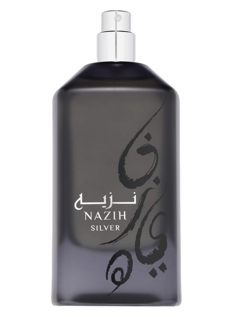 Nazih Silver - Eau de Parfum - By Athoor Al Alam - Perfume For Men, 100ml