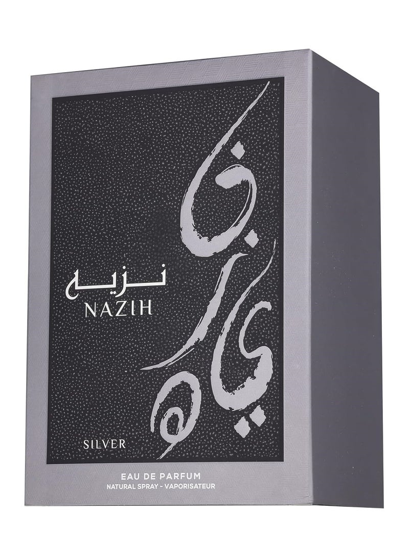 Nazih Silver - Eau de Parfum - By Athoor Al Alam - Perfume For Men, 100ml