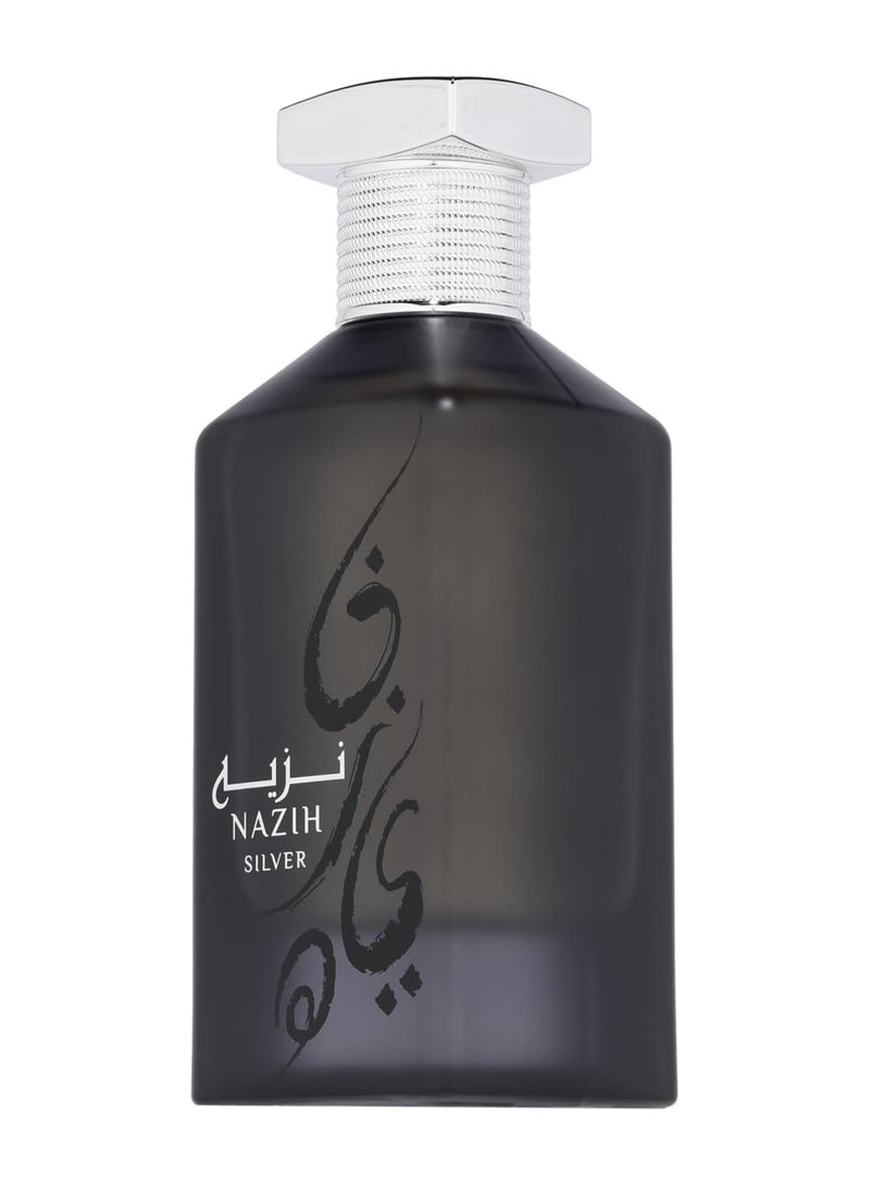 Nazih Silver - Eau de Parfum - By Athoor Al Alam - Perfume For Men, 100ml