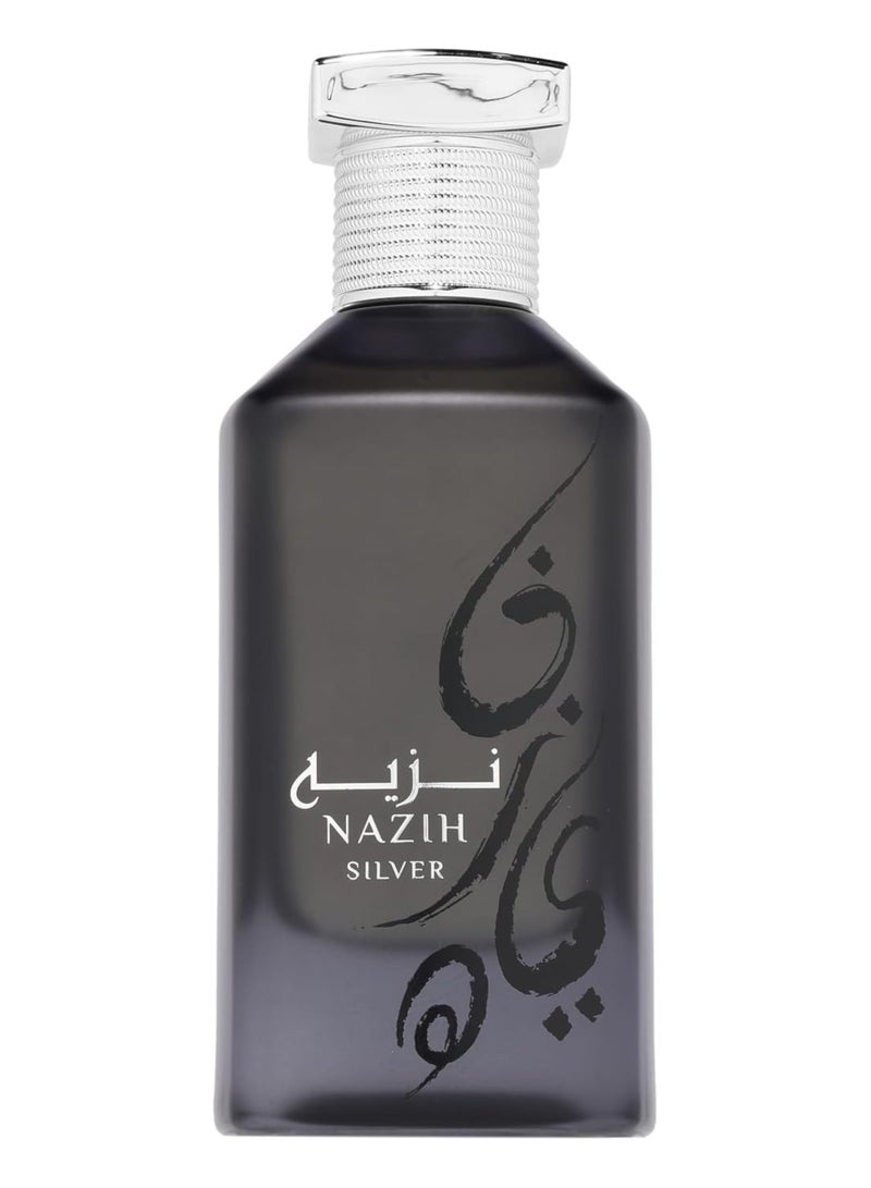 Nazih Silver - Eau de Parfum - By Athoor Al Alam - Perfume For Men, 100ml