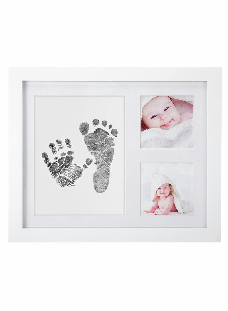 Baby Handprint and Footprint Set, Infant Photo Frame with Ink, 3,Window Square Display