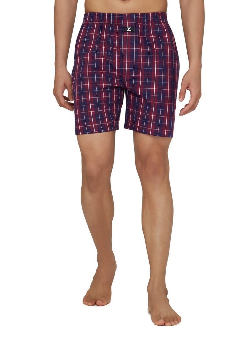 IntelliEaze Super Combed Cotton Boxer Shorts for mens pack of 2