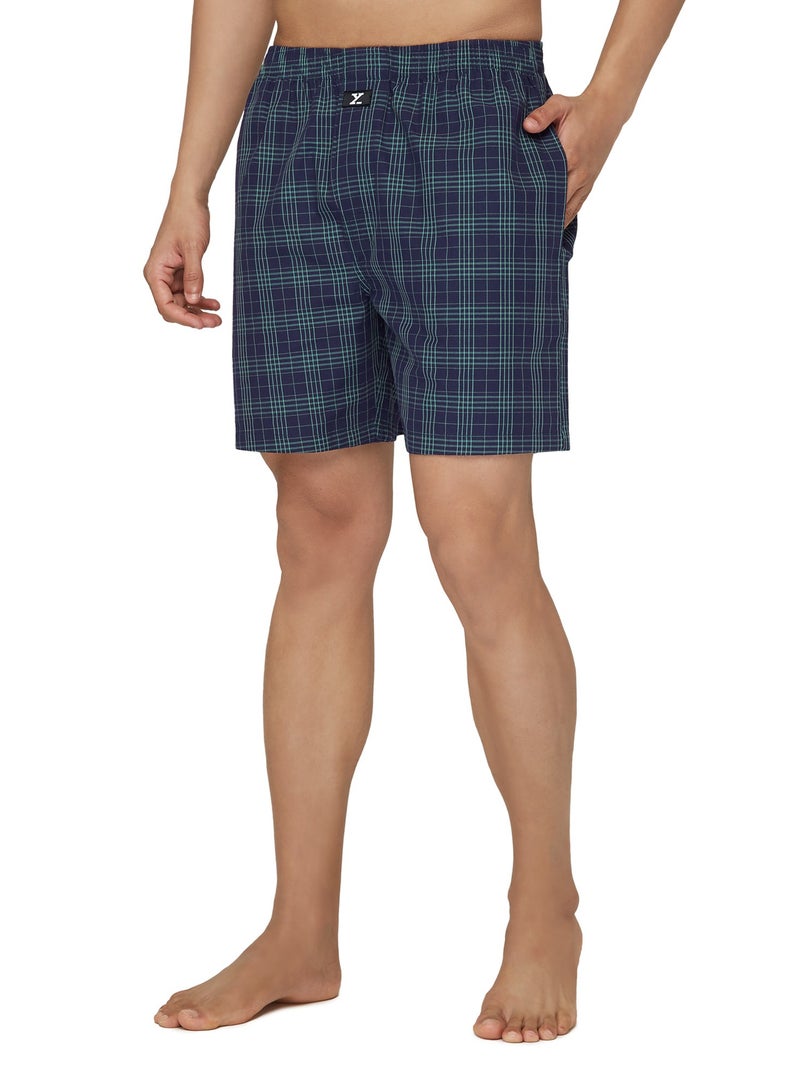 IntelliEaze Super Combed Cotton Boxer Shorts for mens pack of 2