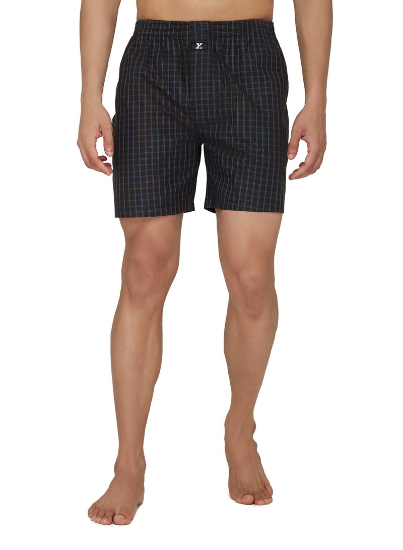 IntelliEaze Super Combed Cotton Boxer Shorts for mens pack of 2