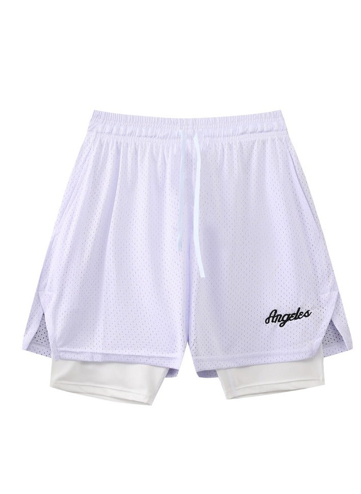 New Three Point Sports Vacation Two piece Basketball Shorts