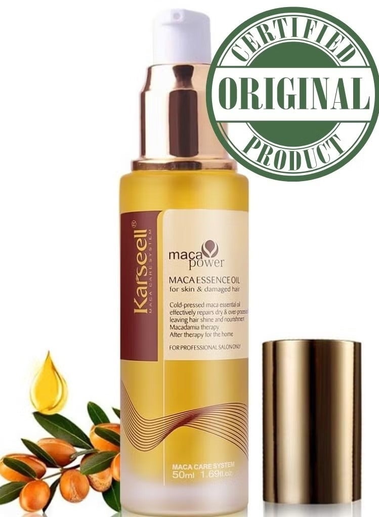 Moroccan Argan Oil for Hair Healing Cold Pressed Weightless Argan Oil Hair Serum for Dry Damaged Hair 50ml