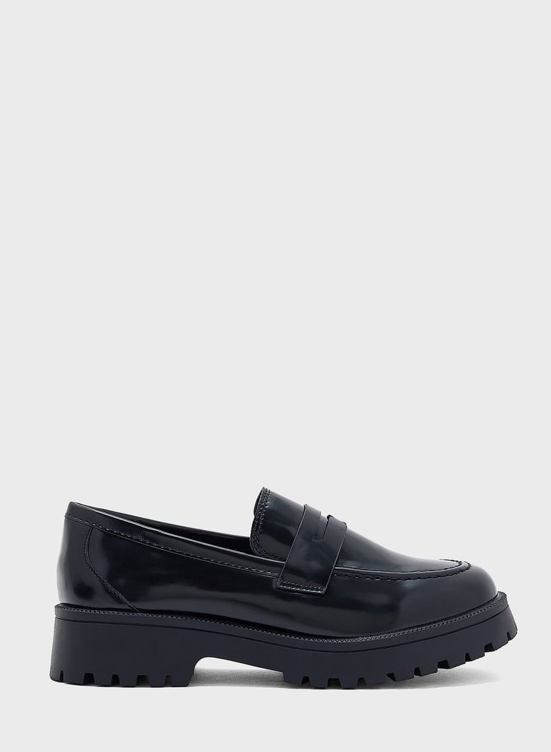 Tonal Square Toe Loafer