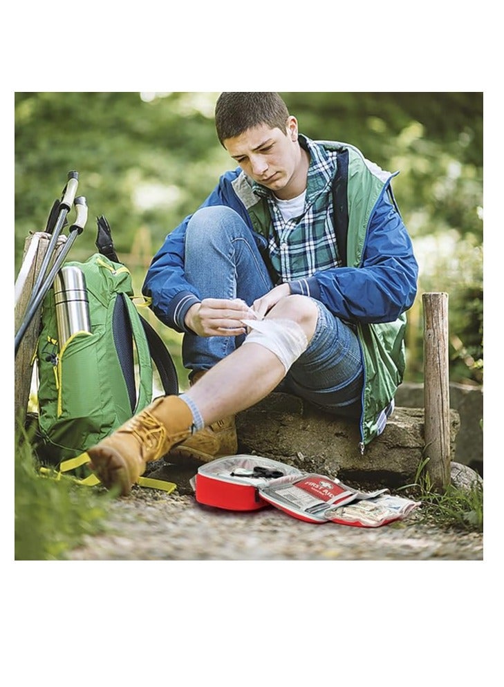 2-in-1 First Aid Kit (215 Piece Set) + 43 Piece Mini First Aid Kit -Includes Eyewash, Ice(Cold) Pack, Moleskin Pad and Emergency Blanket for Travel, Home, Office, Car, Workplace