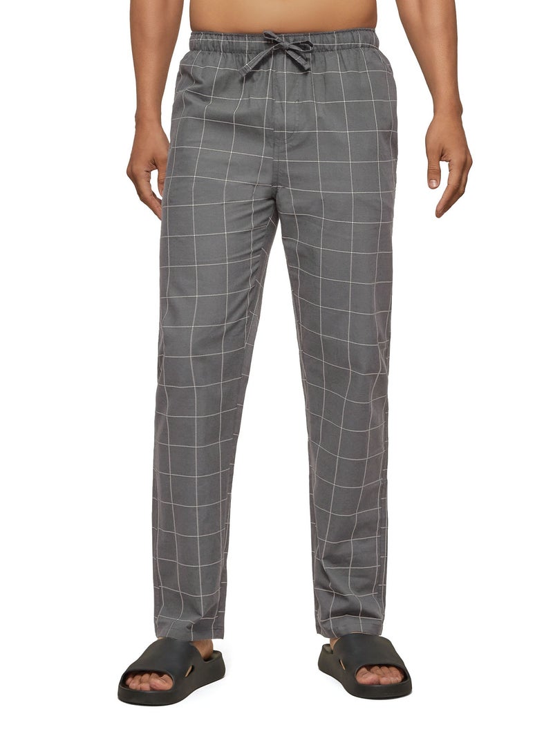 Checkmate Intellieaze Combed Cotton Checks Men Pyjama