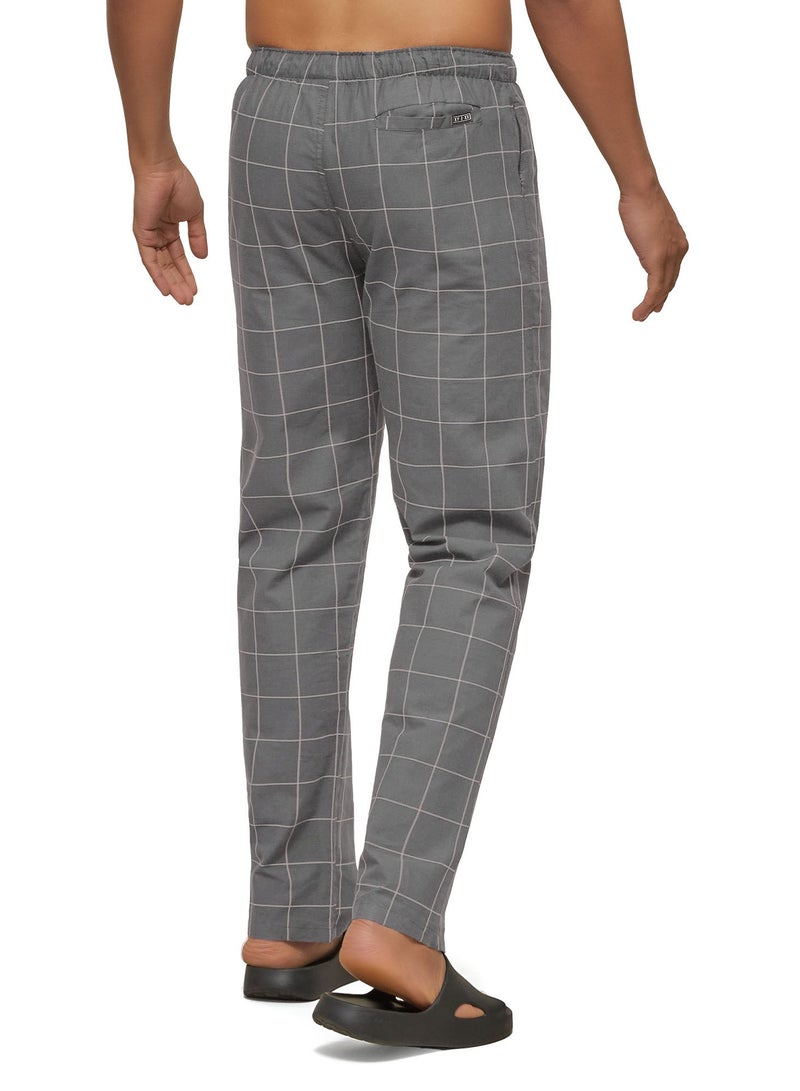 Checkmate Intellieaze Combed Cotton Checks Men Pyjama