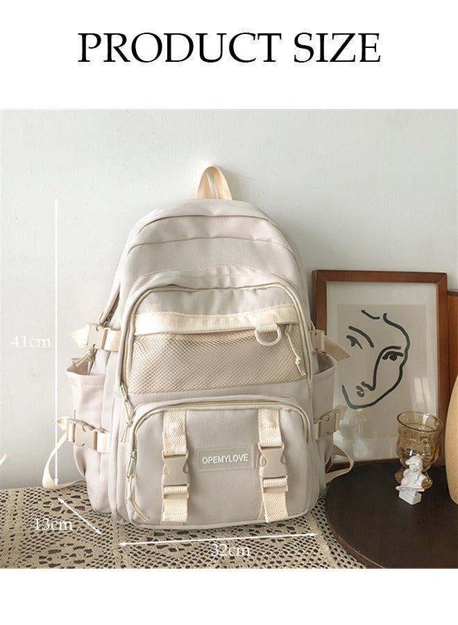 Kids School Backpack, Large Capacity Backpack for Girls, Lightweight Schoolbag for Teen Girls Bookbag with Compartments for Elementary Primary School
