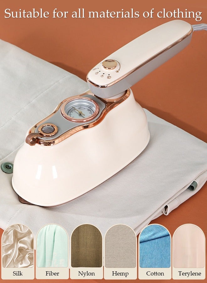 Handheld Steam Iron, 180 degree Rotating Foldable Handheld Mini Ironing Machine, Support customization, Fast Heating Of Ceramic ironing panel for Efficiently Sterilization with High Temperature