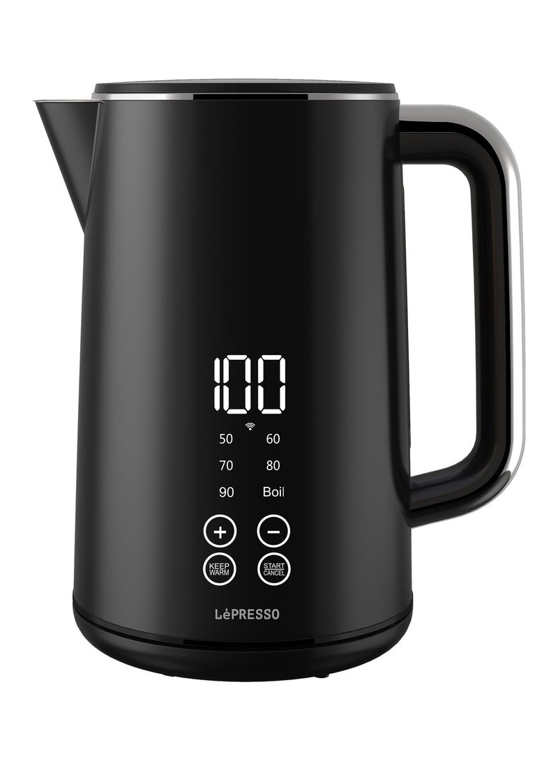 1.7L Smart Electric Kettle with Touch Panel and BS plug 2000W - Black