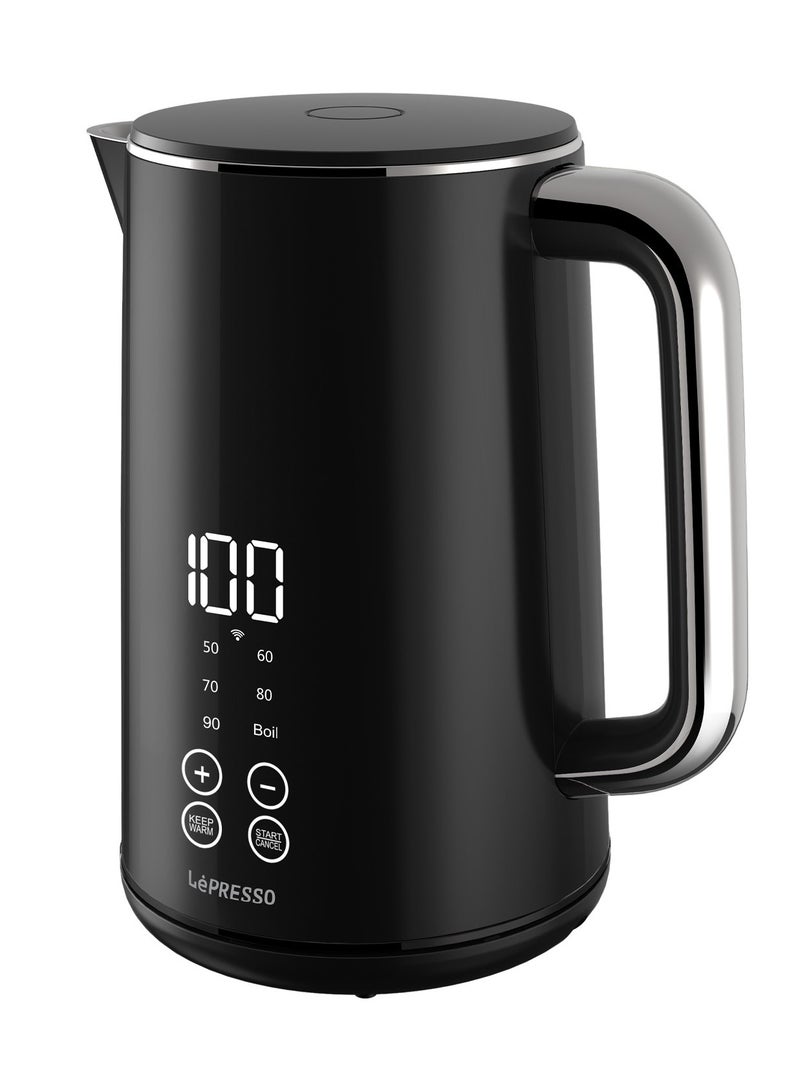 1.7L Smart Electric Kettle with Touch Panel and BS plug 2000W - Black