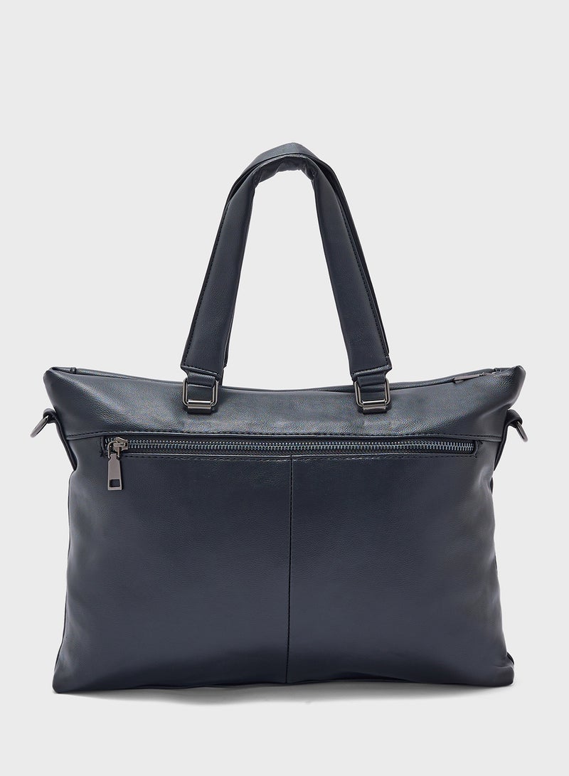 Premium Faux Leather Laptop Bag