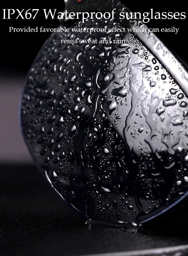 Smart Glasses,Bluetooth 5.3 Sunglasses Wireless Bluetooth Headset Waterproof Compatible with Smart Phones Easy to Make Phone Calls and Listen to Music Polarized Lenses