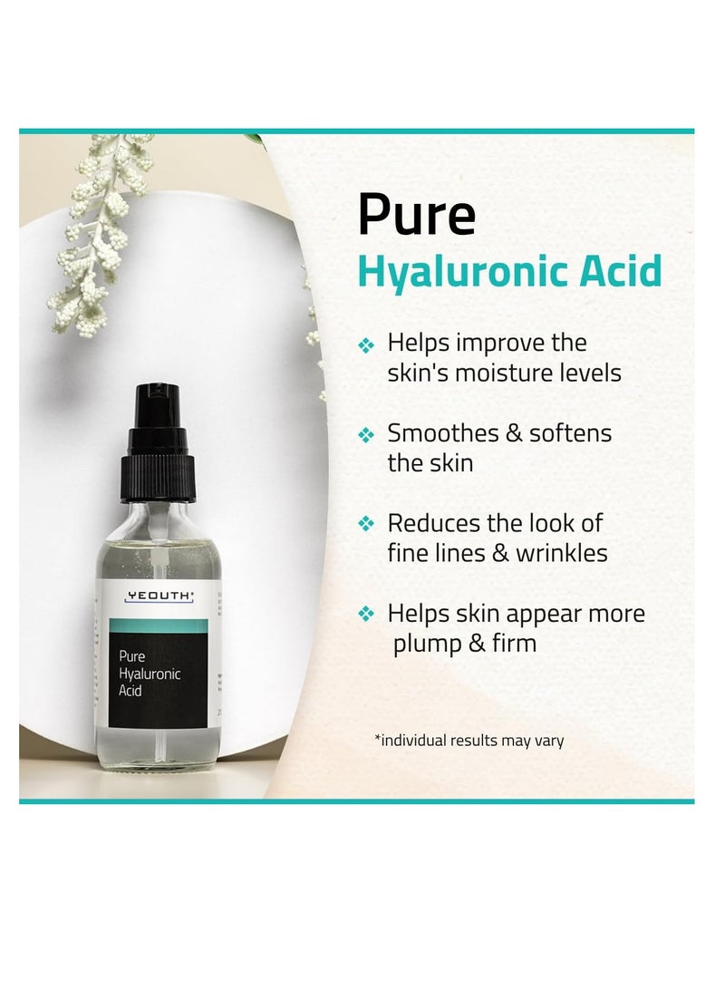 Yeouth Pure Hyaluronic Acid, 2oz