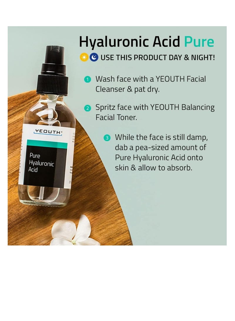 Yeouth Pure Hyaluronic Acid, 2oz