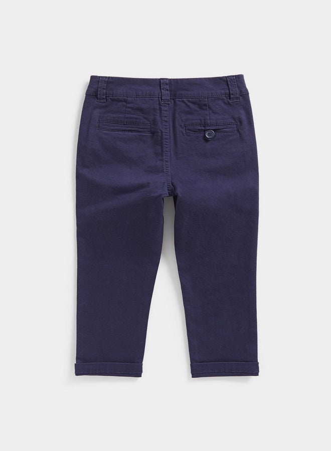 Navy Chino Trousers