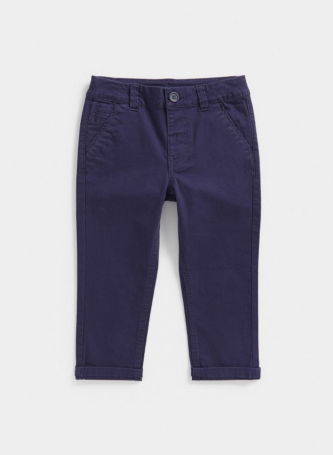 Navy Chino Trousers