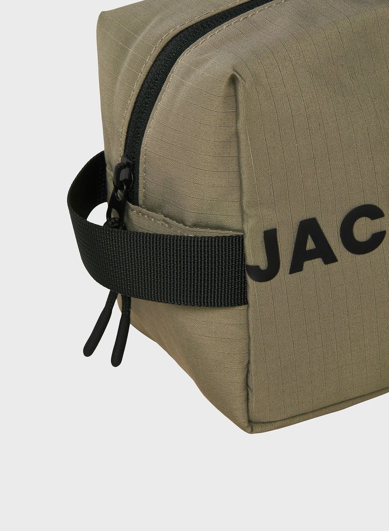 Jacnorth Logo Print Toiletry Bag