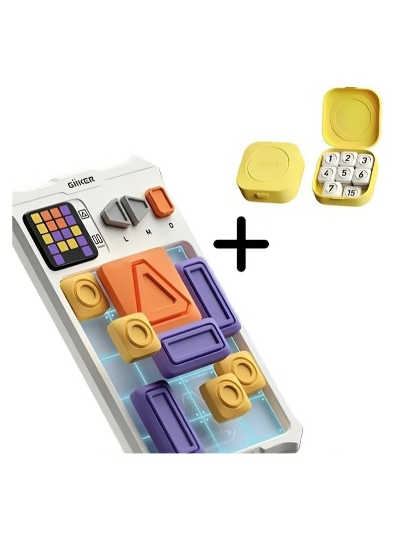 GiiKER Super Slide Pro: 1000+ Levels of Magnetic Block-Sliding Brain-Training Fun with Magnetic Chess