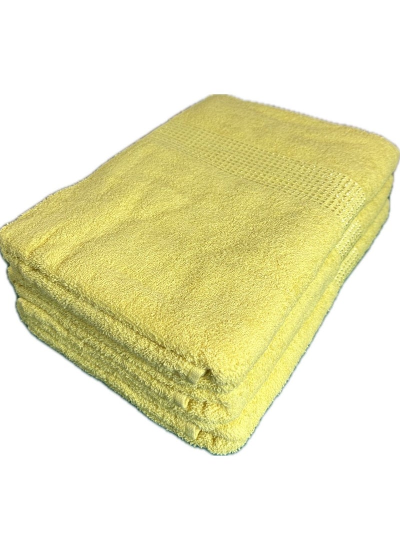 Bath Towels 100% Cotton Ultra Soft, Super Absorbent, Antibacterial Treatment And Dry Quick 430 GSM Terry, Mini Checks, 70 Cm x 140 Cm