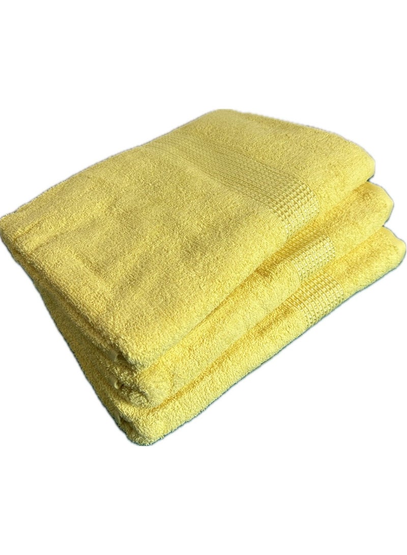 Bath Towels 100% Cotton Ultra Soft, Super Absorbent, Antibacterial Treatment And Dry Quick 430 GSM Terry, Mini Checks, 70 Cm x 140 Cm