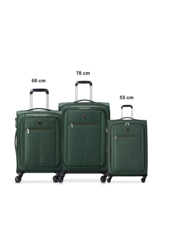 Delsey Pin Up 6 3 Piece Luggage Trolley Set- 00343098503