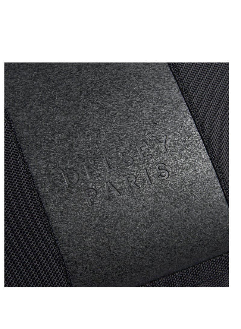 Delsey Wagram 2 Comparment Satchel Breifecase 15.6 inch Black - 00119916100