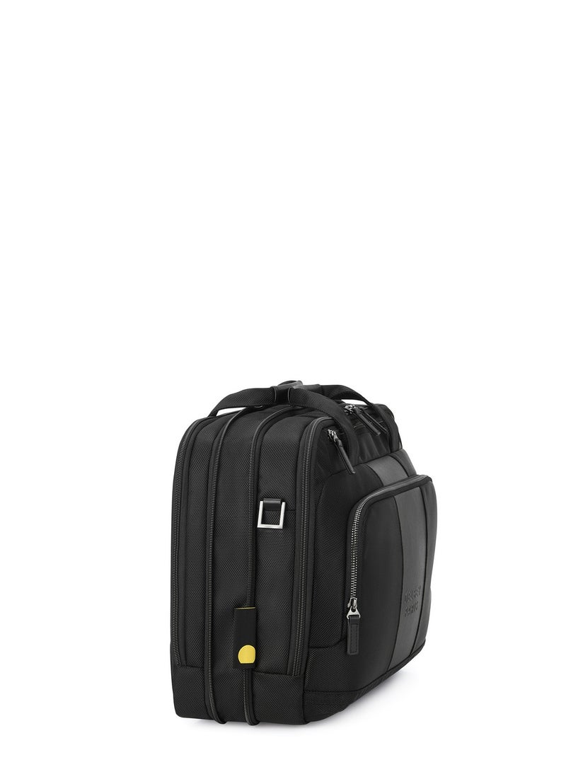 Delsey Wagram 2 Comparment Satchel Breifecase 15.6 inch Black - 00119916100