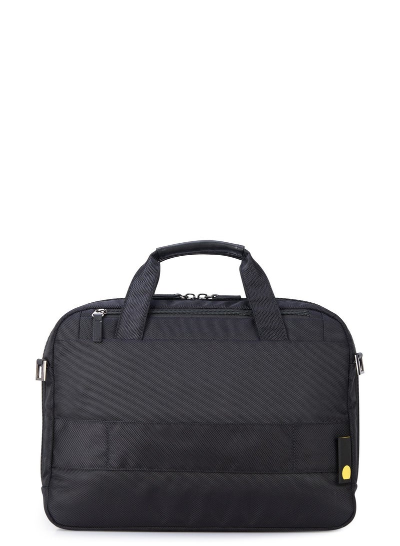 Delsey Wagram 1 Comparment Satchel Breifecase 15.6 inch Black - 00119916000