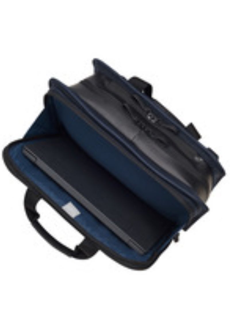 Delsey Arche 2 Compartment Satchel Laptop Protection 15.6 inch Navy Blue - 00120016102