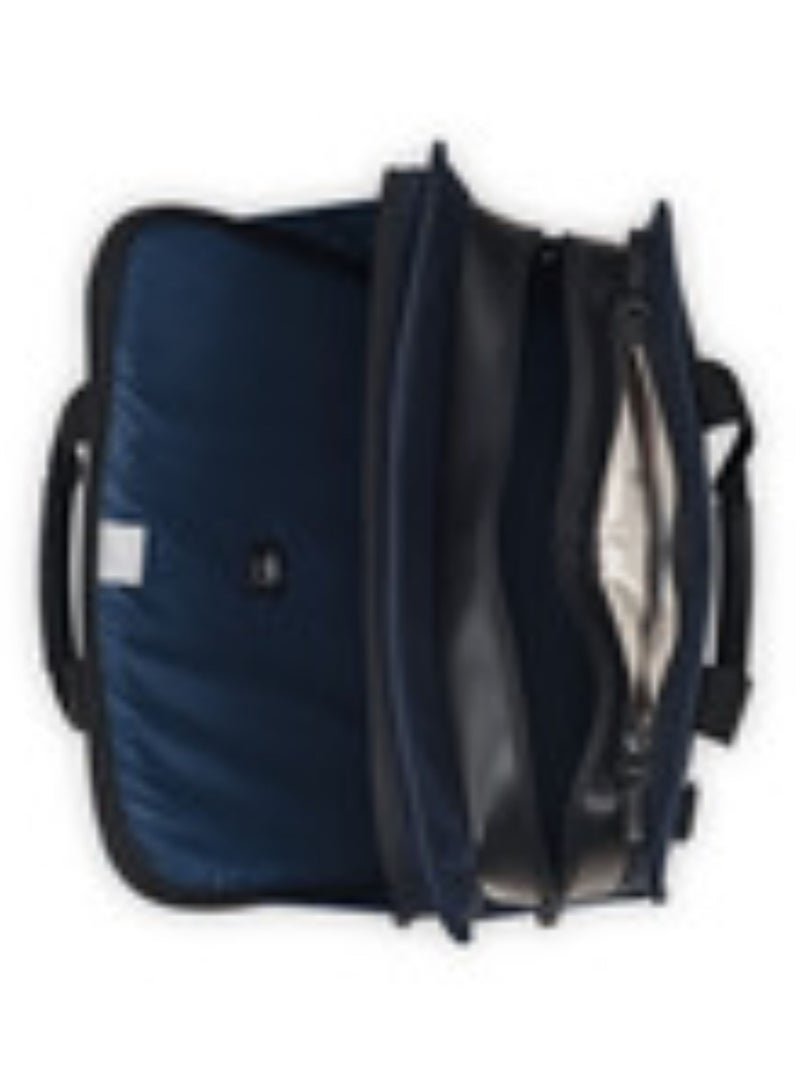 Delsey Arche 2 Compartment Satchel Laptop Protection 15.6 inch Navy Blue - 00120016102