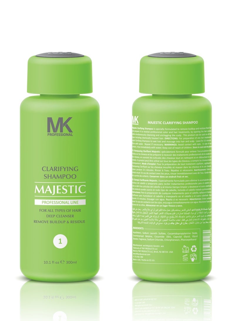 Majestic Keratin Clarifying All Hairs Shampoo for Women 300 ml