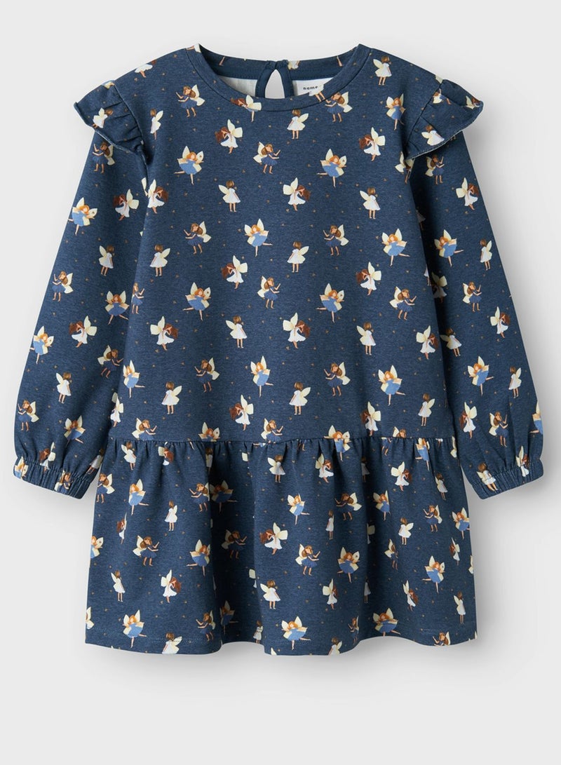 Kids Tiered Hem Dress